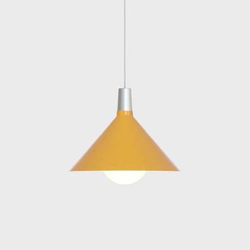 Bower Pendant Light Medium in Yellow + Sphere IV - Sweatfully