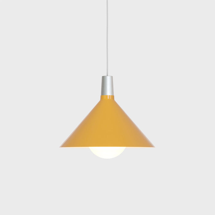Bower Pendant Light Medium in Yellow + Sphere IV - Sweatfully
