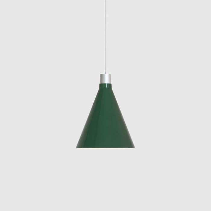 Bower Pendant Light Small in Dark Green - Sweatfully