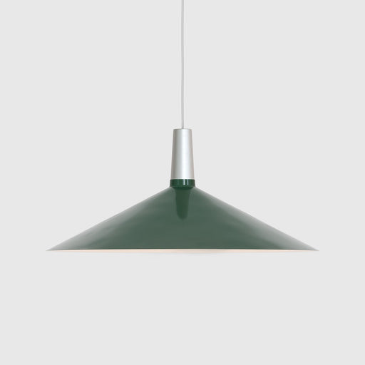Bower Pendant Light Large in Dark Green - Sweatfully
