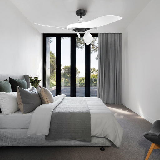 54" DC Motor 6 Speed Black Ceiling Fan - Sweatfully