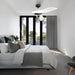 54" DC Motor 6 Speed Black Ceiling Fan - Sweatfully