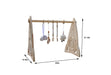 Rocket Wooden Baby Gym – Modern Montessori-Inspired Infant Play Arch - Sweatfully