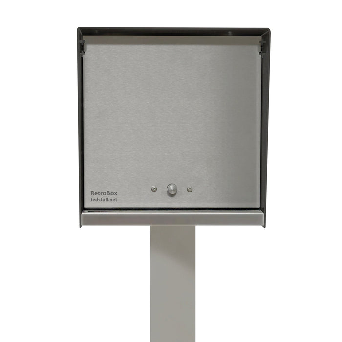 The Original UptownBox in JET BLACK - Modern Mailbox - Sweatfully