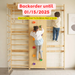 Walnut 9-in-1 Swedish Ladder Wall Gym | Indoor Wooden Climber & Activity Set for Kids - Sweatfully