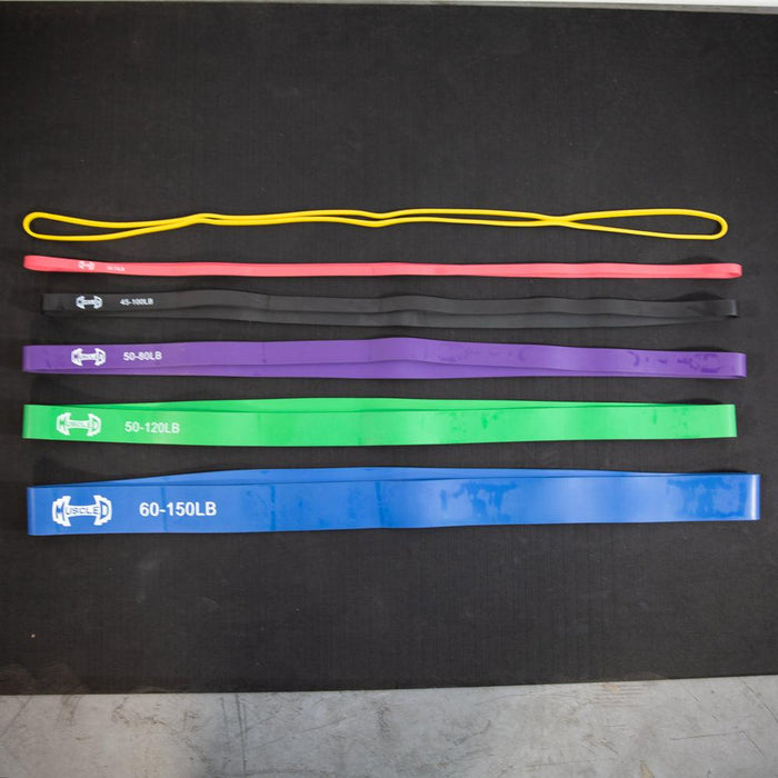 Muscle D Strength Band Kits - Muscle D Fitness - 41" Length - Multiple Sizes - Sweatfully