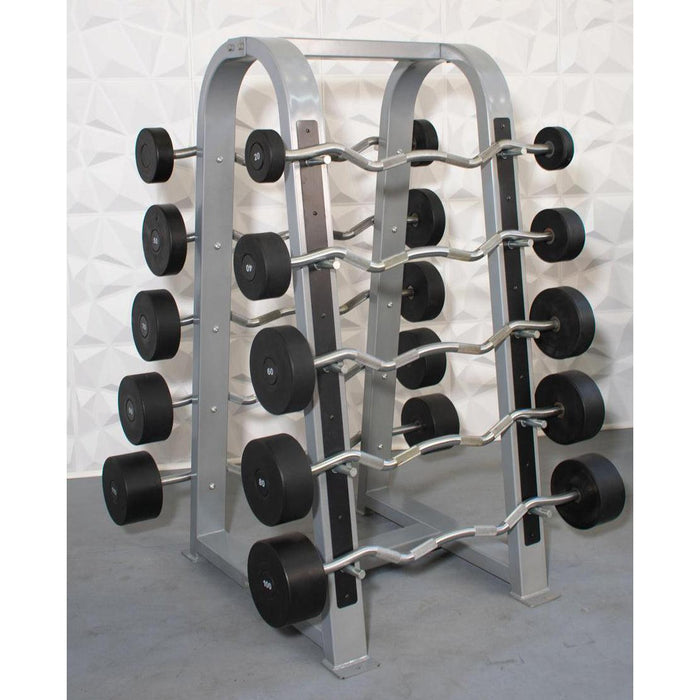 Pro Urethane Barbell Set(Straight or Curl) - 20 to 110 lbs (Barbell Set Only) - Muscle D Fitness - Premium Quality Urethane Barbell Set - Sweatfully