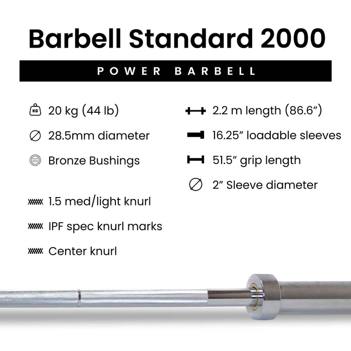 Barbell 2000 Power Barbell Weight Sets - Sweatfully