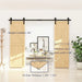 Barn Door Track Kit for Double Door (No Door) - Sweatfully