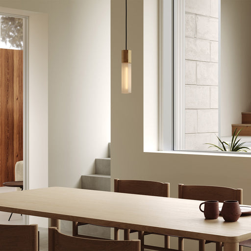 Basalt Single Pendant in Brass - Sweatfully