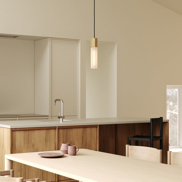 Basalt Single Pendant in Brass - Sweatfully