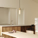Basalt Single Pendant in Brass - Sweatfully