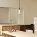 Basalt Single Pendant in Stainless Steel - Sweatfully