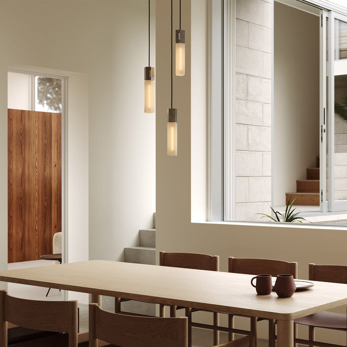 Basalt Triple Pendant in Stainless Steel - Sweatfully