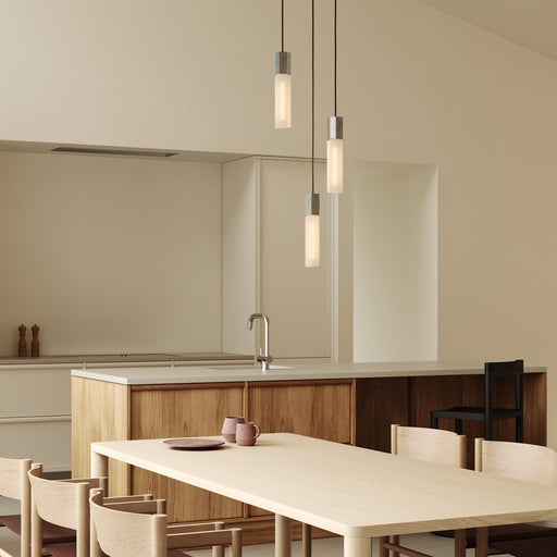 Basalt Triple Pendant in Stainless Steel - Sweatfully