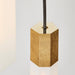Basalt Single Pendant in Brass - Sweatfully