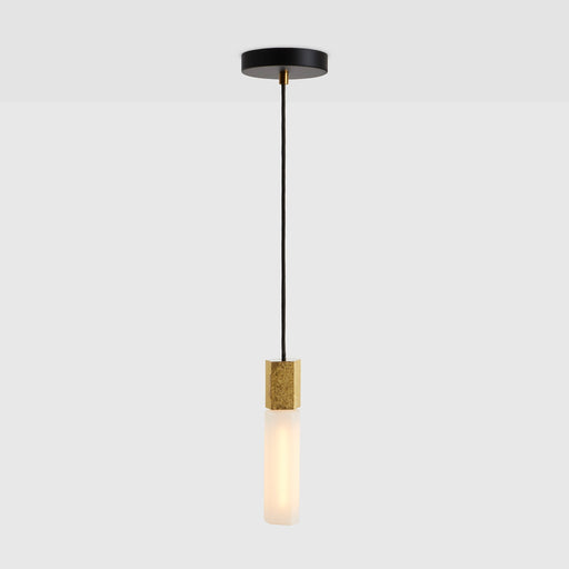 Basalt Single Pendant in Brass - Sweatfully