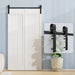 Bi-Folding Sliding Barn Door Hardware Track Kit (No Door) - Sweatfully