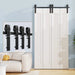 Bi-Folding Sliding Barn Door Hardware Track Kit (No Door) - Sweatfully