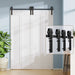 Bi-Folding Sliding Barn Door Hardware Track Kit (No Door) - Sweatfully