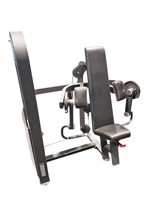 Classic Selectorized Biceps Curl by Muscle D Fitness - Adjustable Seat - Pin Selectorized Weight Stack - Sweatfully