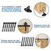 Big Spoke Wheel Roller Sliding Barn Door Hardware Kit (No Door) - Sweatfully