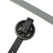 Big Spoke Wheel Roller Sliding Barn Door Hardware Kit (No Door) - Sweatfully