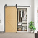 Big Spoke Wheel Roller Sliding Barn Door Hardware Kit (No Door) - Sweatfully