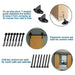 Big Spoke Wheel Roller Sliding Barn Door Hardware Kit (No Door) - Sweatfully