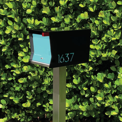 The Original Retrobox in JET BLACK - Modern Mailbox - Sweatfully