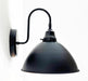 Large Black Enamel Farmhouse Wall Sconce Lighting - Sweatfully