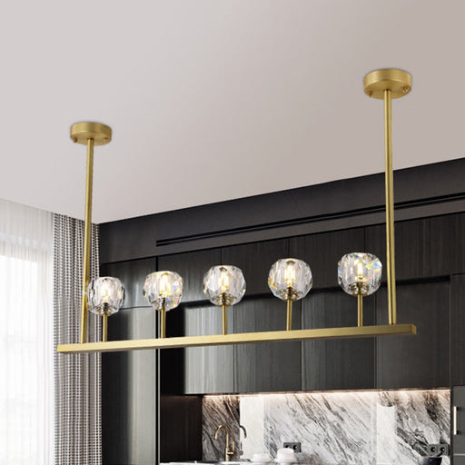 Boule De Cristal Linear Chandelier - Sweatfully