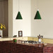 Bower Pendant Light Small in Dark Green - Sweatfully