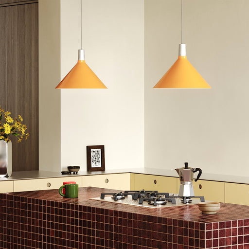 Bower Pendant Light Medium in Yellow - Sweatfully