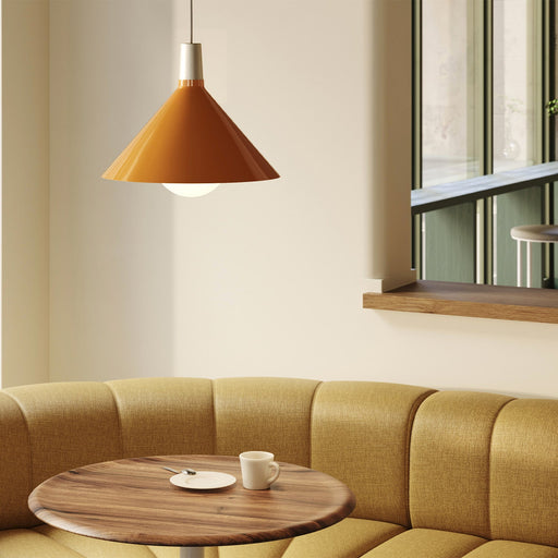 Bower Pendant Light Medium in Yellow + Sphere IV - Sweatfully