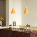 Bower Pendant Light Small in Yellow + Sphere III - Sweatfully