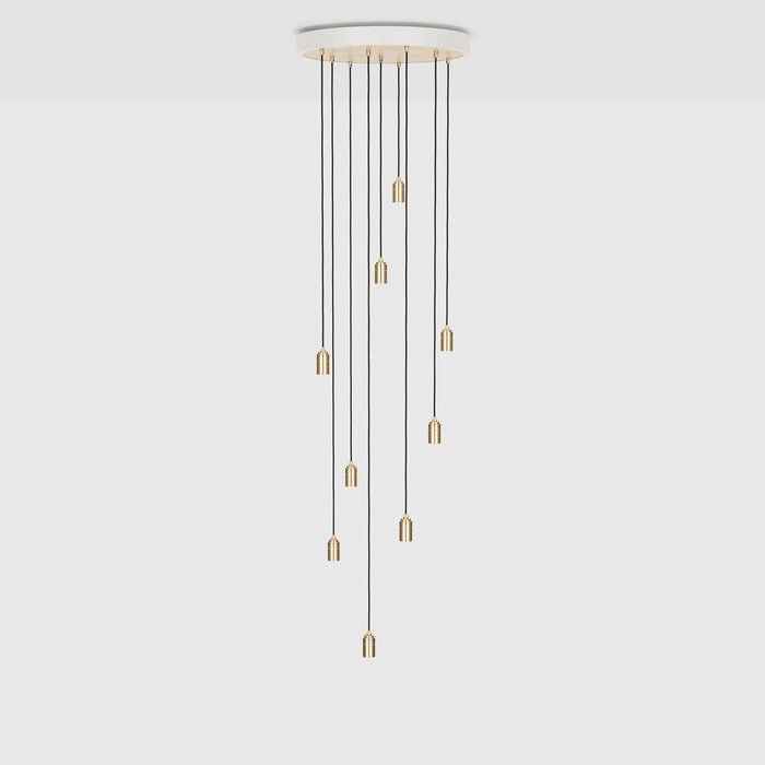 Nine Pendant in Brass - Sweatfully