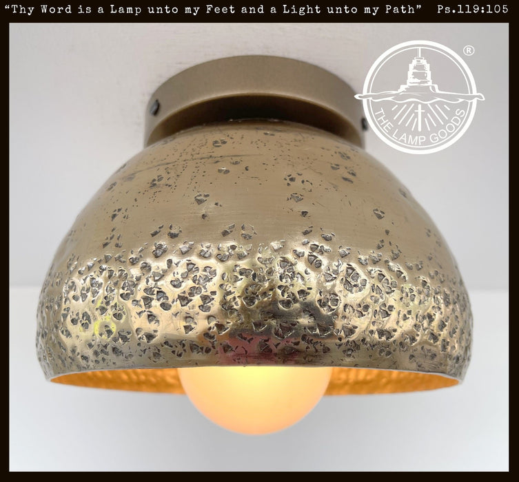 MODERN BRASS Ceiling Light or Wall Sconce Lighting Fixture - Sweatfully