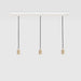 Linear Triple Pendant in Brass - Sweatfully