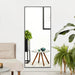 Reflections Sleek Modern Black Aluminum Framed Wall Mirror - Sweatfully