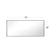 Reflections Sleek Modern Black Aluminum Framed Wall Mirror - Sweatfully