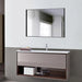 Reflections Sleek Modern Black Aluminum Framed Wall Mirror - Sweatfully