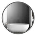 Reflections Sleek Modern Black Aluminum Framed Wall Mirror - Sweatfully