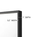 Reflections Sleek Modern Black Aluminum Framed Wall Mirror - Sweatfully