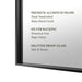 Reflections Sleek Modern Black Aluminum Framed Wall Mirror - Sweatfully