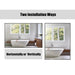 Reflections Sleek Modern Black Aluminum Framed Wall Mirror - Sweatfully