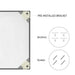 Reflections Sleek Modern Black Aluminum Framed Wall Mirror - Sweatfully