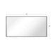 Reflections Sleek Modern Black Aluminum Framed Wall Mirror - Sweatfully