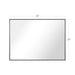 Reflections Sleek Modern Black Aluminum Framed Wall Mirror - Sweatfully