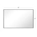 Reflections Sleek Modern Black Aluminum Framed Wall Mirror - Sweatfully